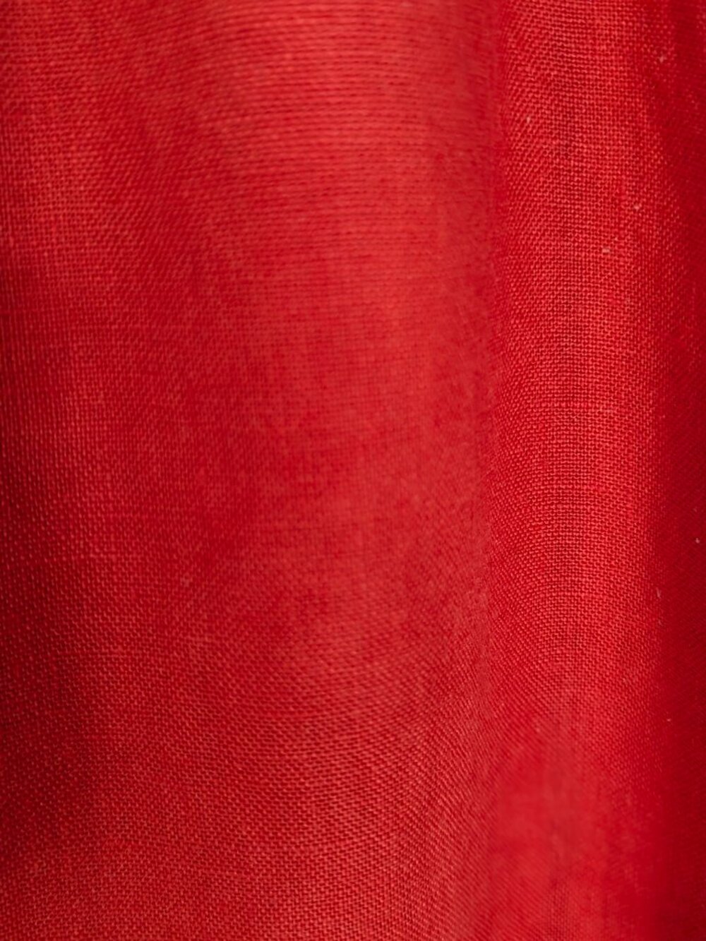 100% Linen Palazzo Cropped Wide Leg Red Pants 12 Lagenlook Resort Coastal EUC - Picture 5 of 14